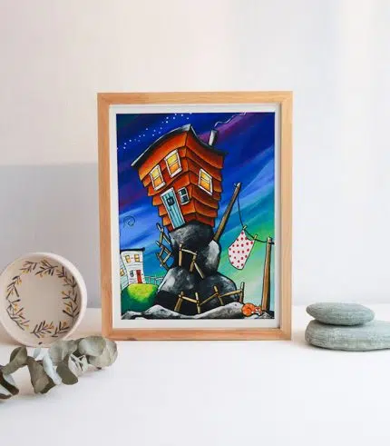 grumpy goat gallery matted art- last night nan was104725