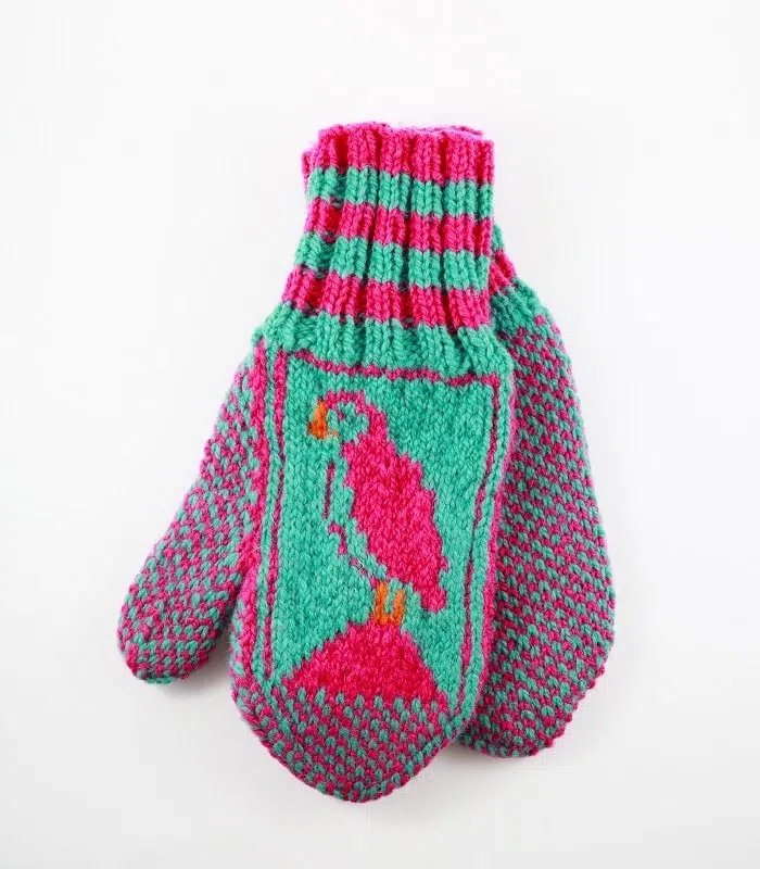 maries-knits-mittens-puffin-mint-hot-pink-5853